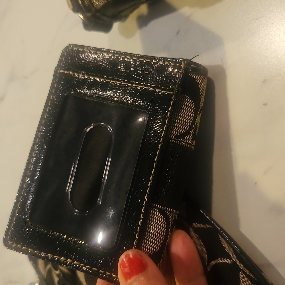 Coach 3pc Bundle Crossbody And Black and Gray Wristlet And Wallet - Picture 6 of 12